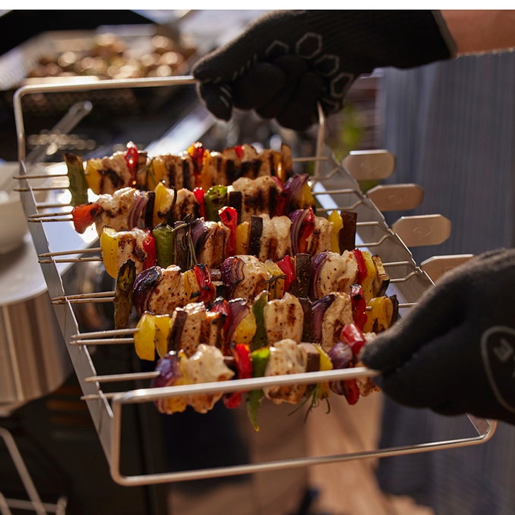 Grillspyd med holder