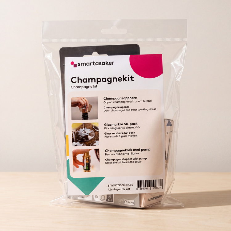Gavesett: Champagnetilbehør