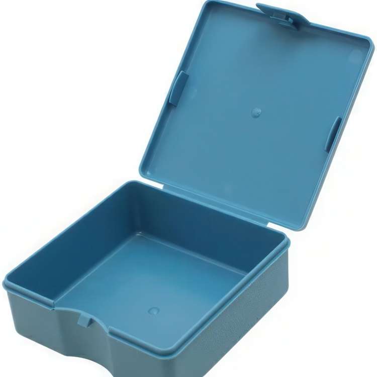 Boks, firkantet, PENCO STORAGE CONTAINER, 11 x 11 x H 4 cm, Lyseblå