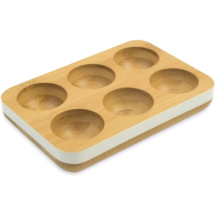 Eggholder i bambus til 6 egg, Pebbly