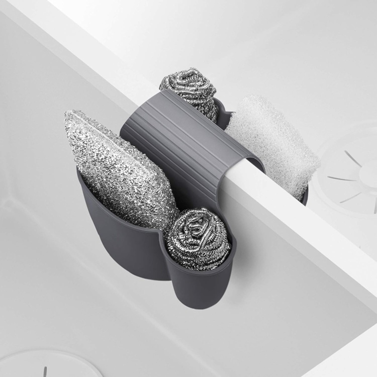 Svampholder for doble oppvaskkummer