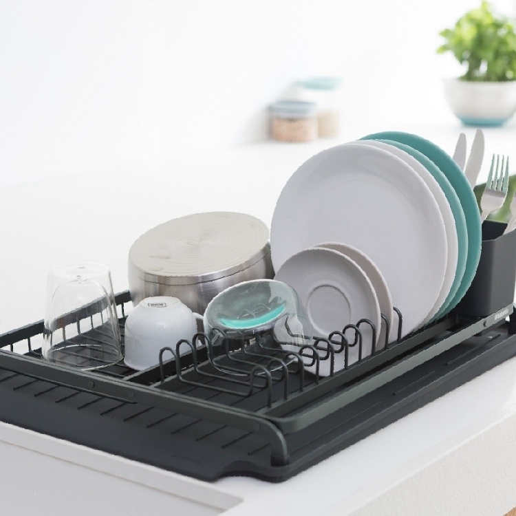 Oppvaskstativ med bestikkurv, Brabantia