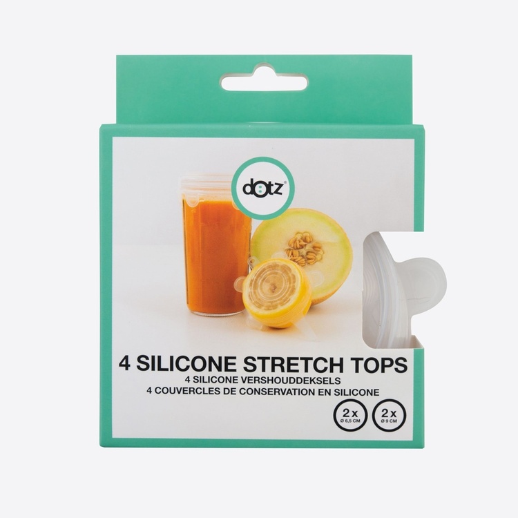 Silikonlokksett for mat, 4 deler