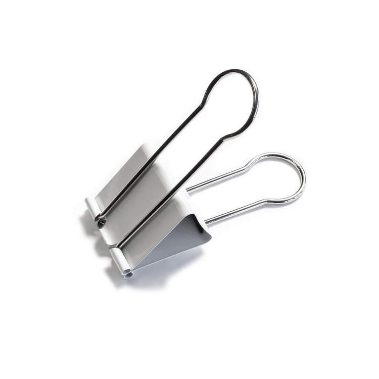 Ekstra stor binders, JUMBO FOLDBACK CLIP, hvit