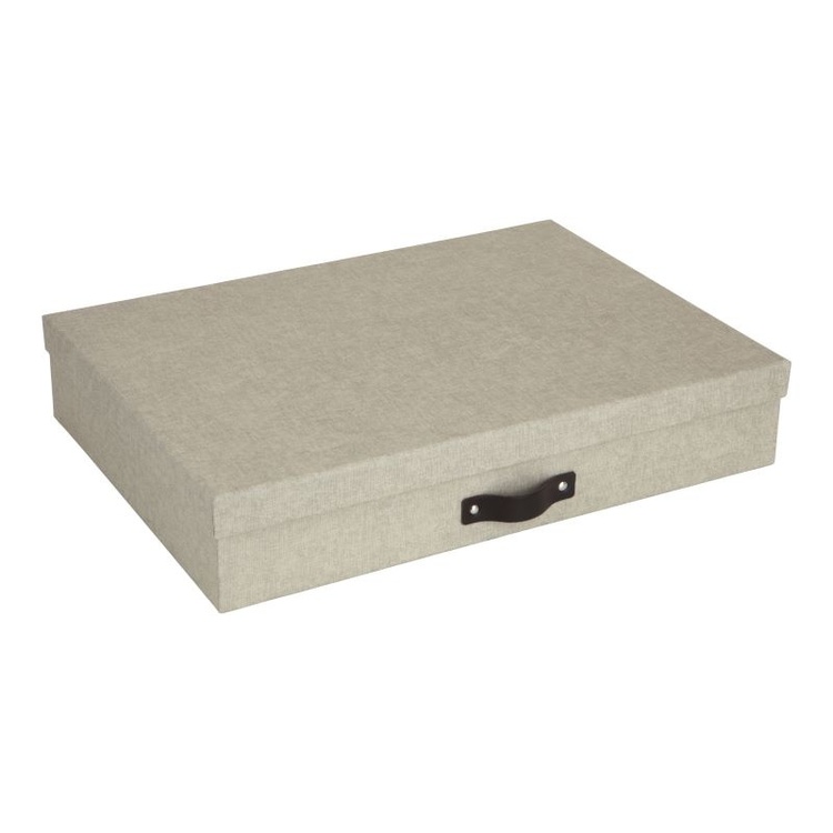 Oppbevaringsboks A3, Sverker canvas, Bigso, Beige