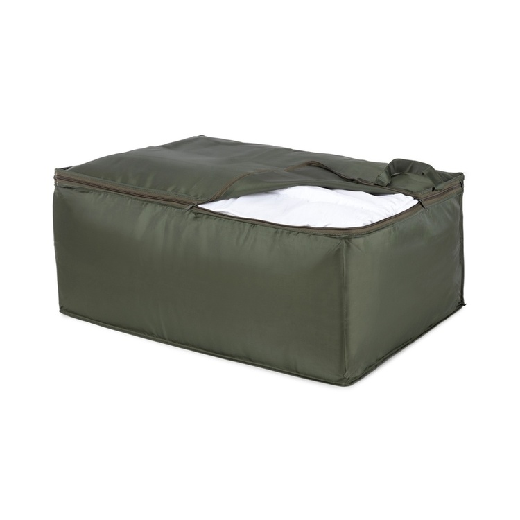 Oppbevaringsboks av resirkulert plast, Myk, ECOLOGICAL GREEN, 70 x 50 x H 30 cm, Grønn