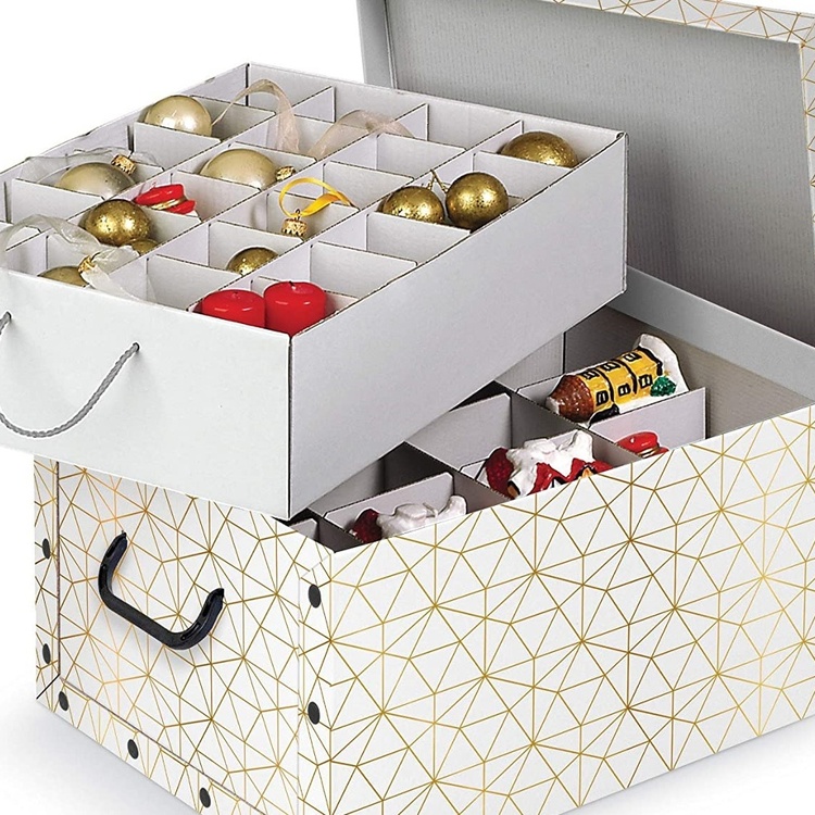 Oppbevaringsboks for julekuler 40 rom