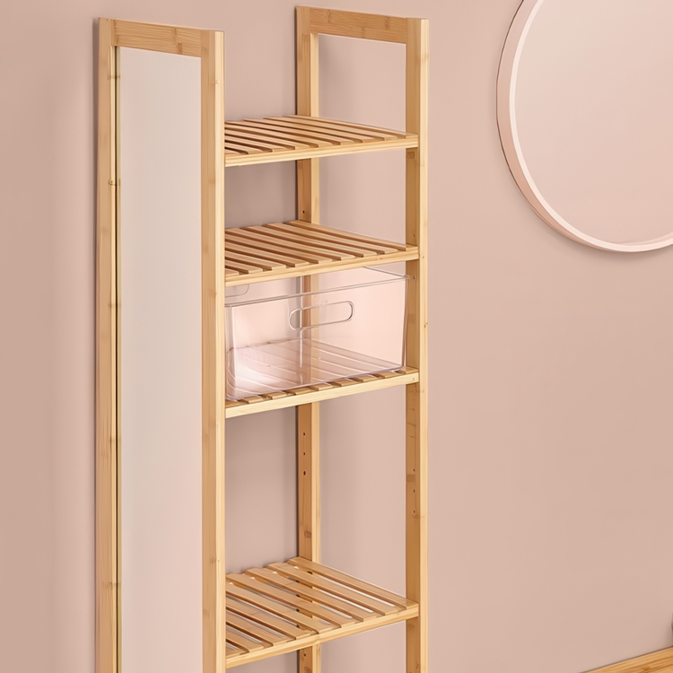 Oppbevaringsboks i klar plast, SELENA LARGE STORAGE BASKET, 31 x 31 x H 15 cm, Klar