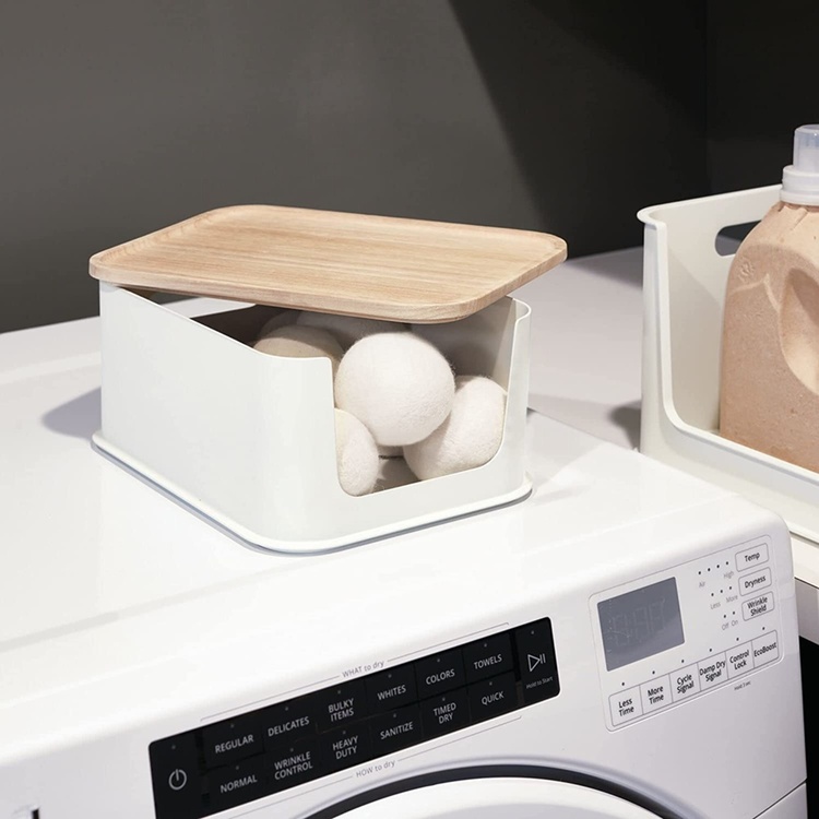 Oppbevaringsboks med trelokk, iDesign