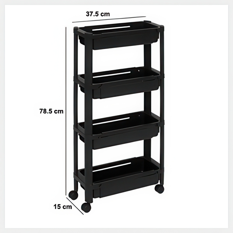 Uttrekkbar oppbevaringsvogn, 37,5–60 cm