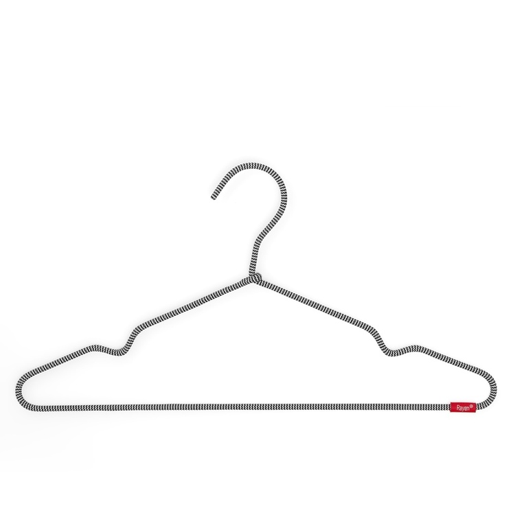 Stoffkledde kleshengere 6-pack, 40 cm