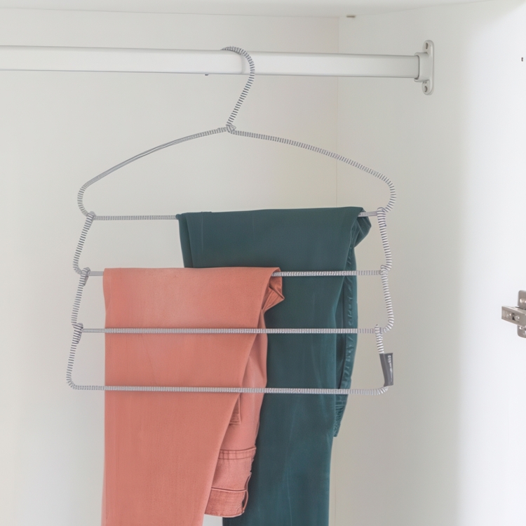 Buksehenger i stoff for 4 par bukser, Brabantia