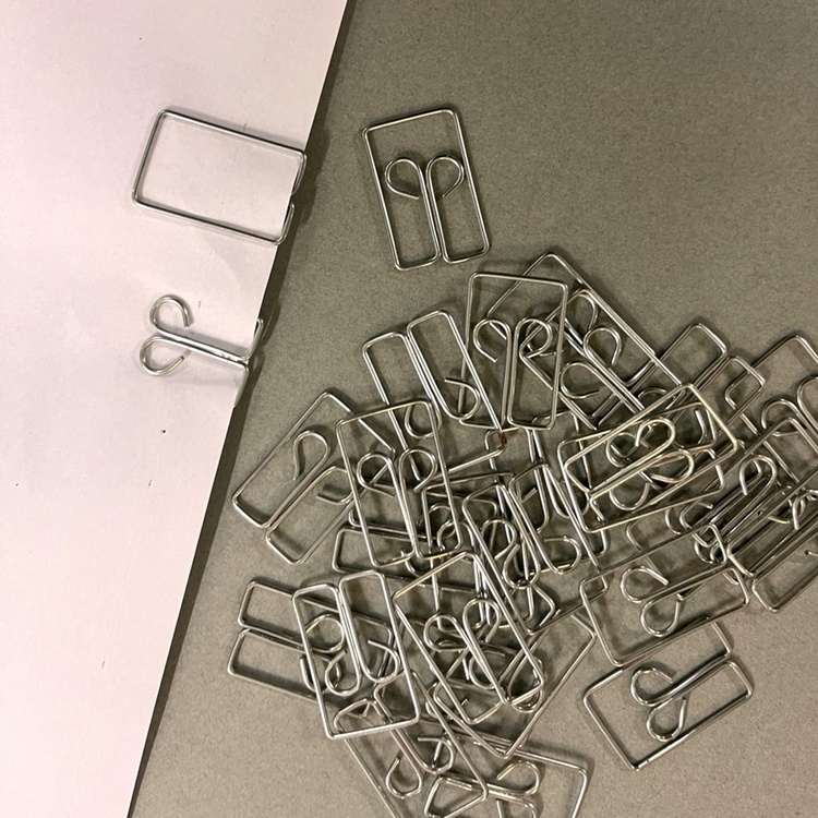 Binders i metall, 100 stk, OWL, 2,7 cm, Sølv