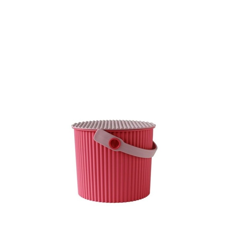 Bøtte med lokk 4L, Omnioutil, Cerise/Rosa