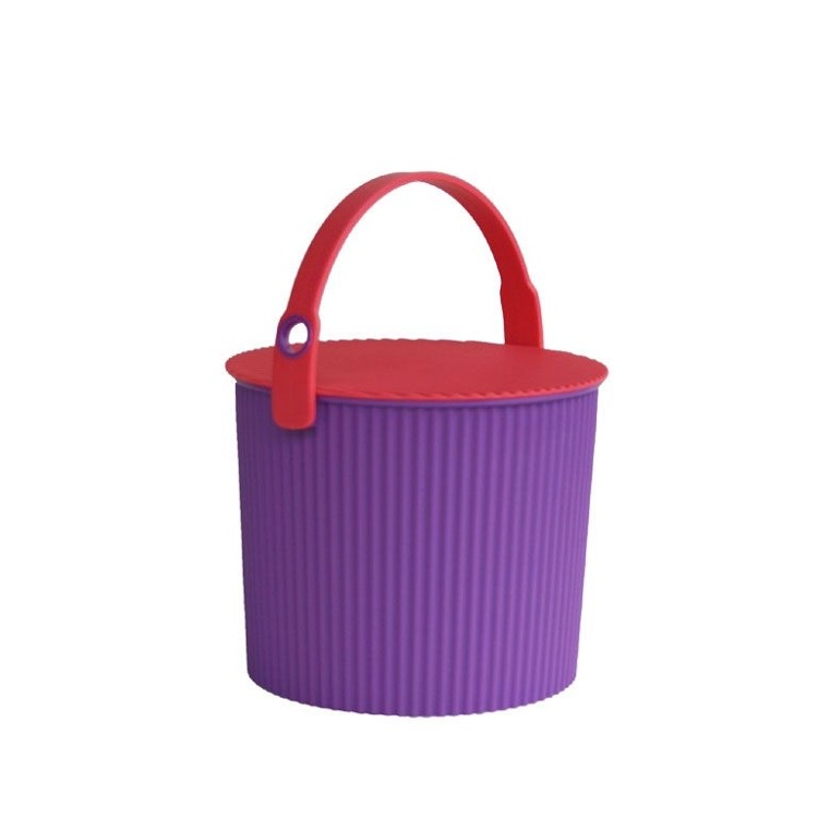 Bøtte med lokk 8L, Omnioutil, Lilla/Cerise