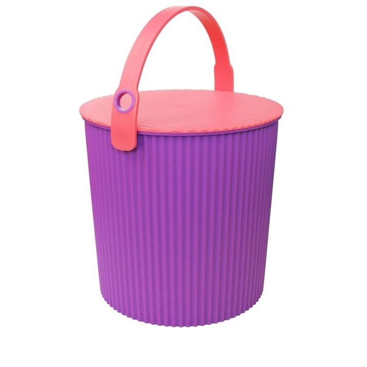 Bøtte med lokk 20L, Omnioutil, Lilla/Cerise