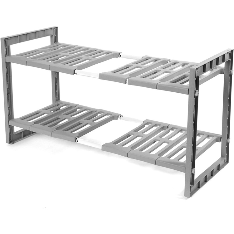 Justerbar oppbevaringshylle under oppvaskkum, 48-85 cm