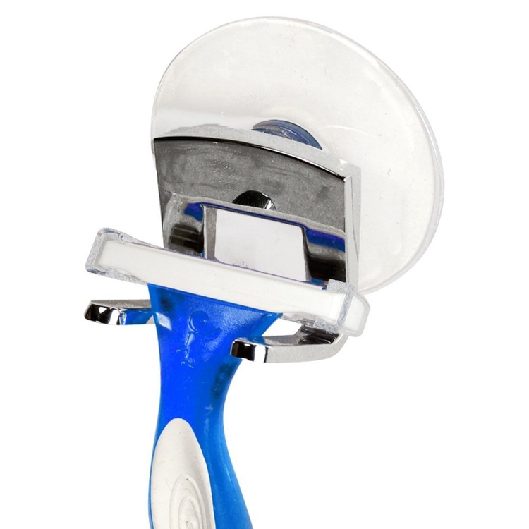 Barberhøvelholder med sugekopp, krom