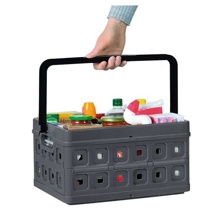 Sammenleggbar oppbevaringskurv 24L