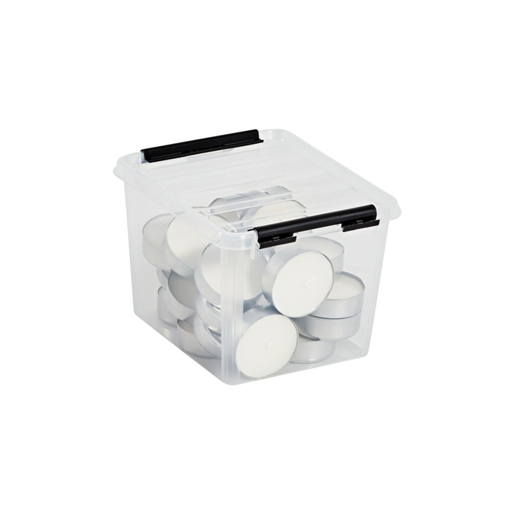 Oppbevaringsboks 3 l, SmartStore, Klar/sort