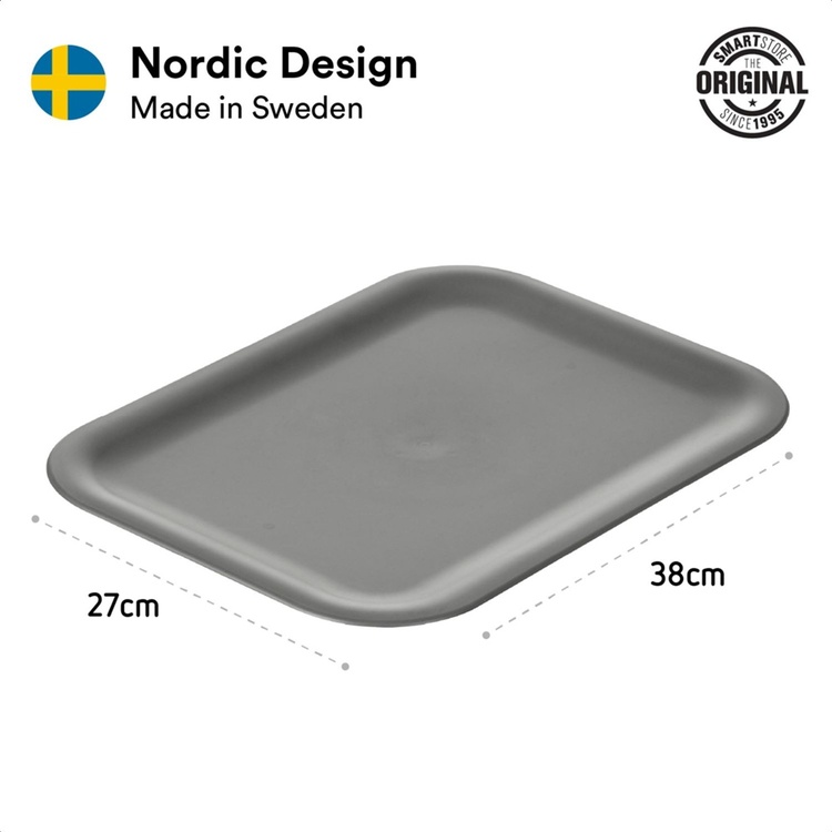 Lokk til oppbevaringskurv i resirkulert plast, SmartStore