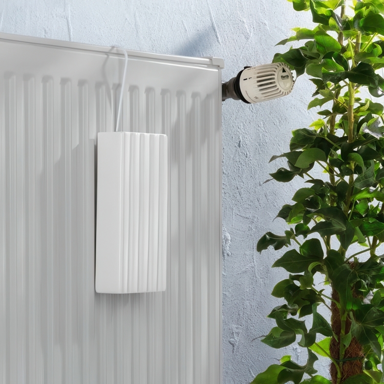 Luftfukter for radiator i keramikk, Riflet