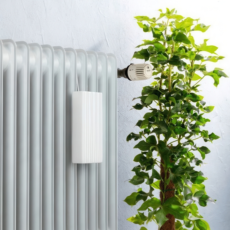 Luftfukter for radiator i keramikk, Riflet