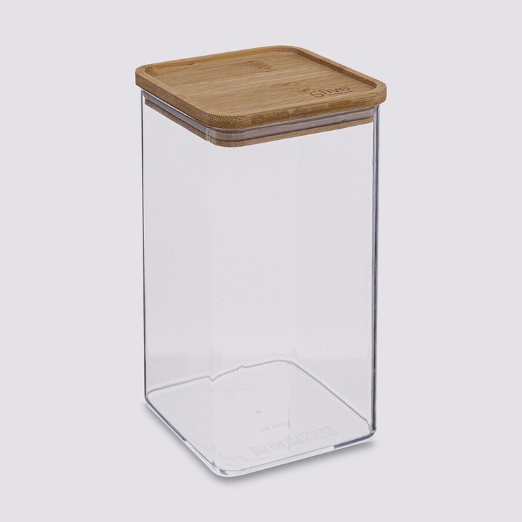 Oppbevaringsboks med bambulokk 1,5L, Eske