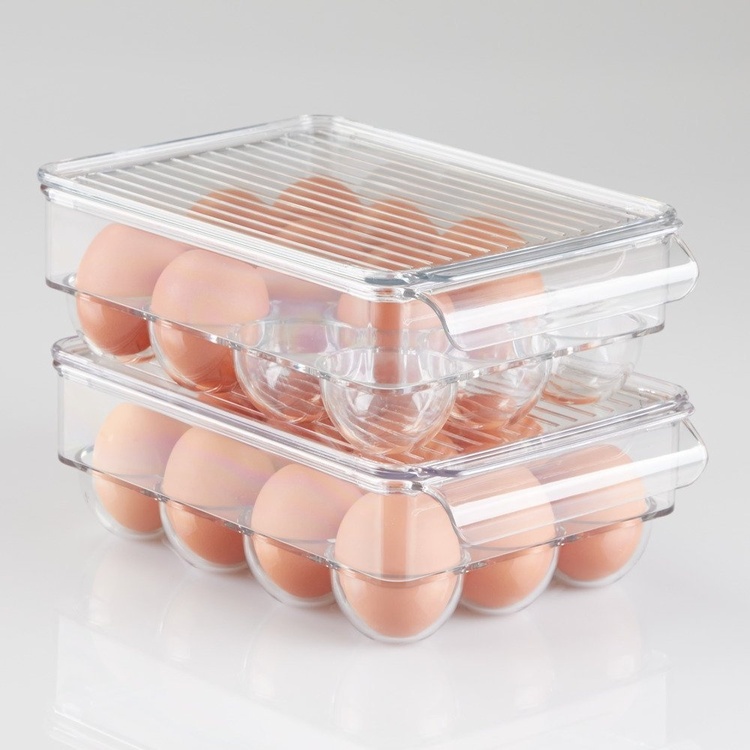 Eggoppbevaring med lokk 12 egg, Pullz