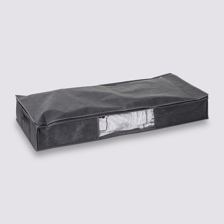Oppbevaringsboks med vakuumpose, 100x45x15 cm, mørkegrå