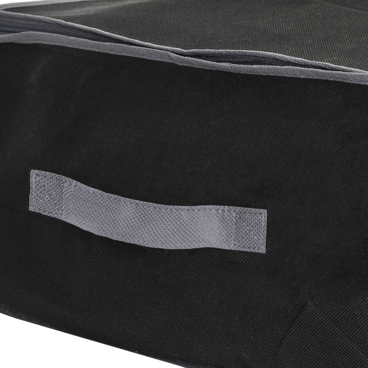 Oppbevaringsboks med vakuumpose, 100x45x15 cm, svart