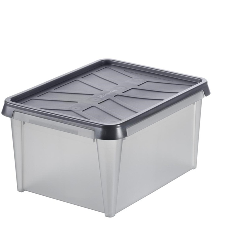Vanntett oppbevaringsboks med lokk 34L, SmartStore Dry