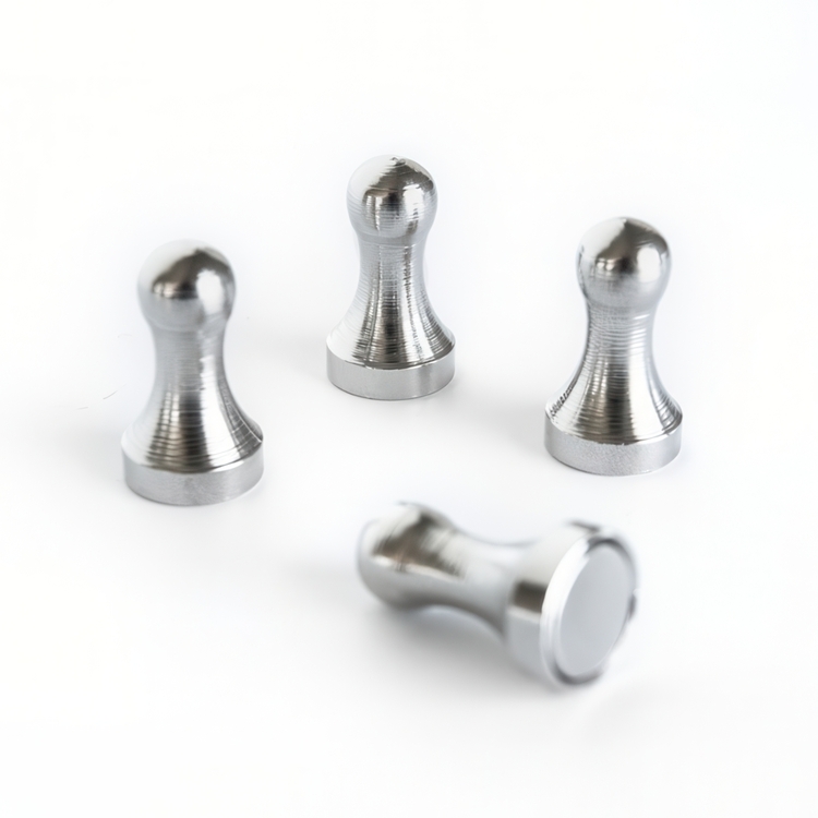 Timeglassformet magnet 4-pakk, Sølv