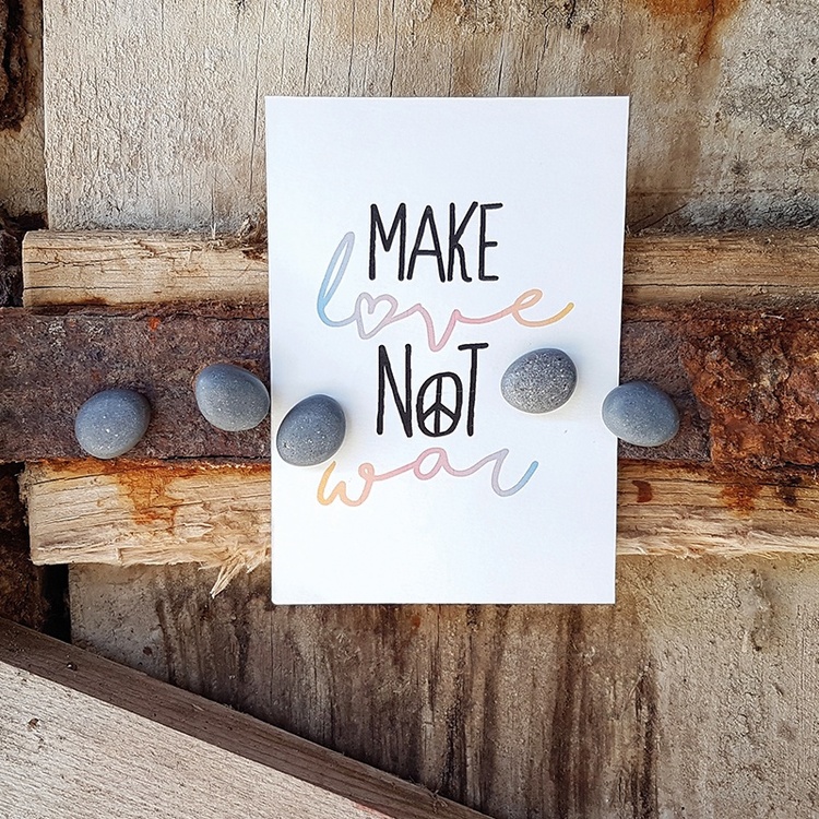 Magnet i stein 5-pakning, Grå
