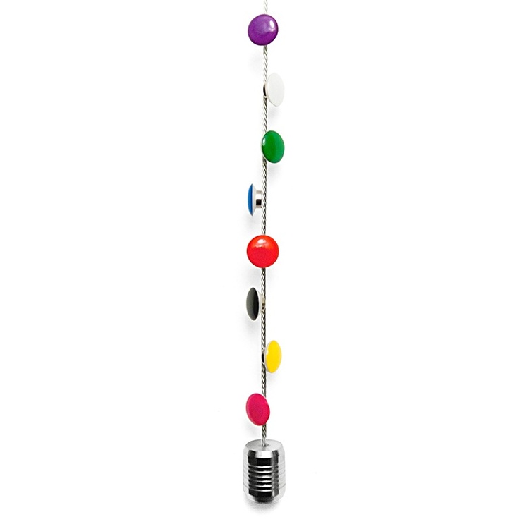 Magnetisk fotoheng med vekt og 8 fargerike magneter 150 cm