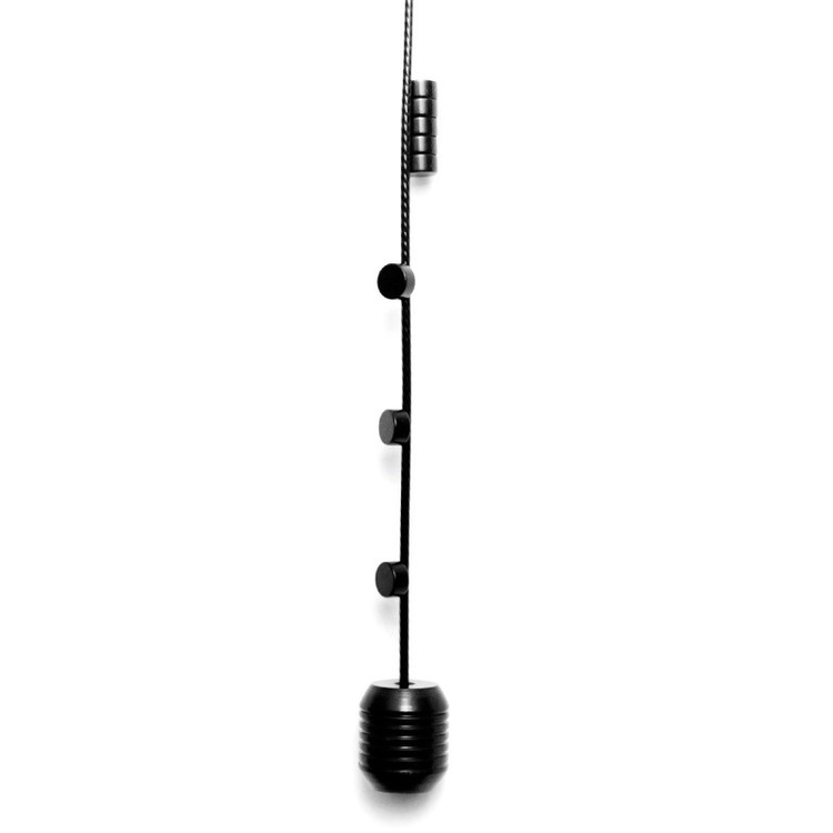 Magnetisk fotoholder med lodd og 8 magneter 150 cm, svart