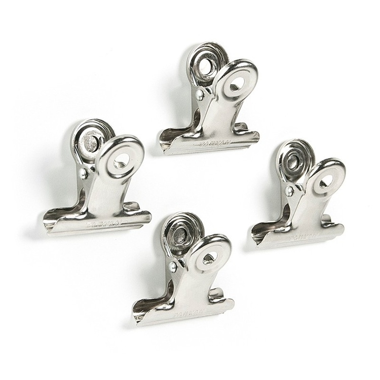 Magnetklype 4-pack, sølv