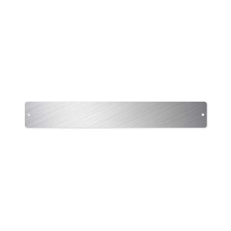 Magnetlist med 6 magneter, 35 cm, sølv