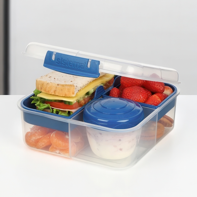Bentoboks med 5 rom og beholder 1,25 L, Sistema