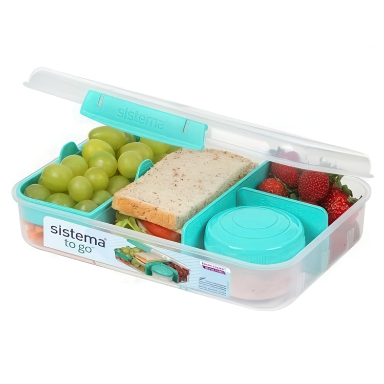 Bentoboks med rom og beger 1,48 L, Sistema