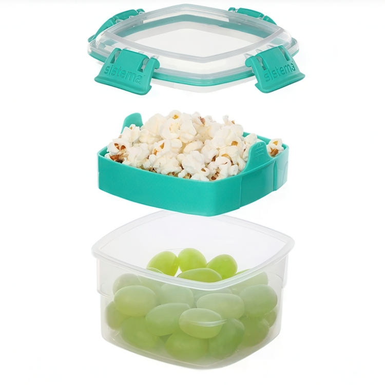 Snacksboks med innsats 0,4L, Sistema