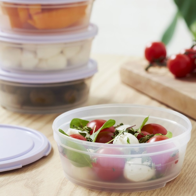 Liten matboks rund 0,3L, SmartStore, Lilla
