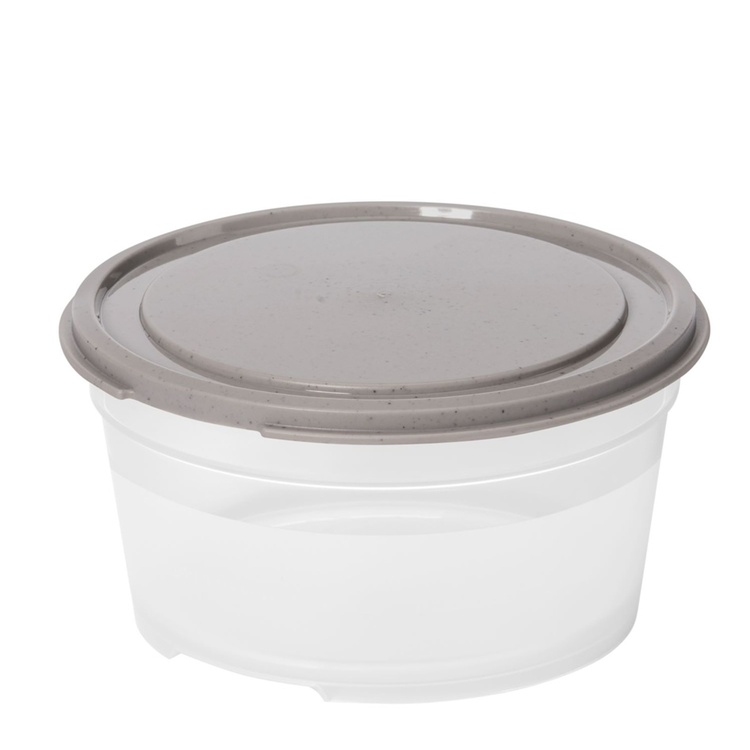 Liten matboks rund 0,45 L, SmartStore, Grå