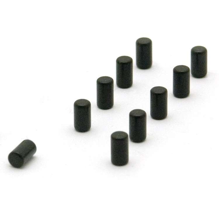 Minimagnet sylinder 10-pakning, Svart