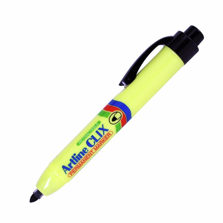 Merkepenn med trykkmekanisme, ARTLINE CLIX, 1,5 mm, Svart