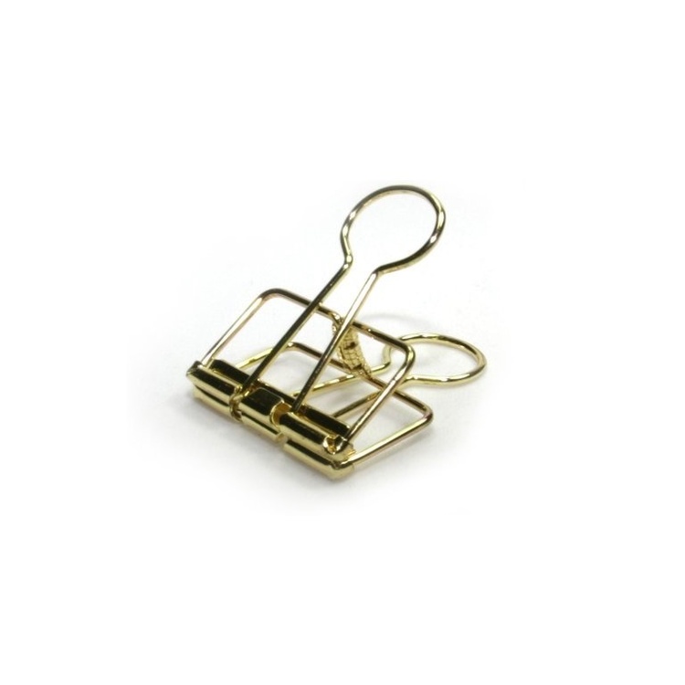 Papirklemmer, 15 stk, WIRE CLIPS SMALL, 19 mm, gull