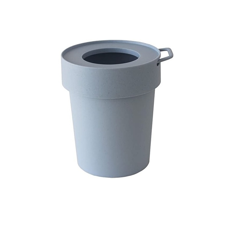 Papirkurv med krok 5L, Hachiman, Blågrå