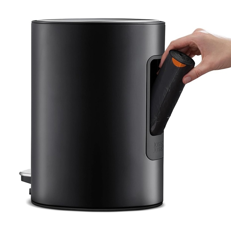 Pedalbøtte 5L, Joseph Joseph, Svart