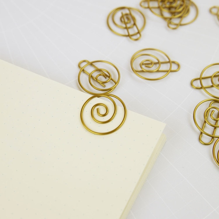 Runde binders SPIRAL, 15 stk., Monograph, messing