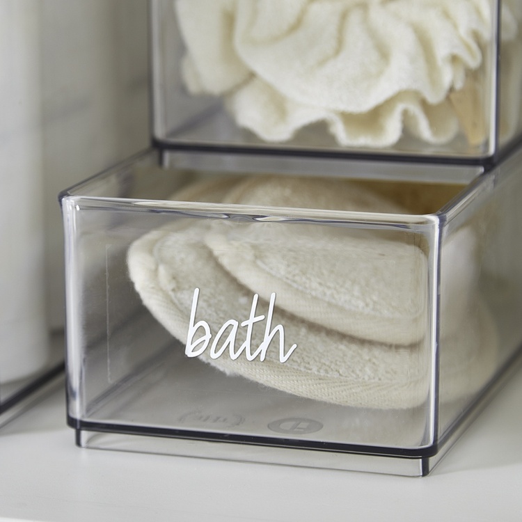 Skuffemerking for badet, The Home Edit
